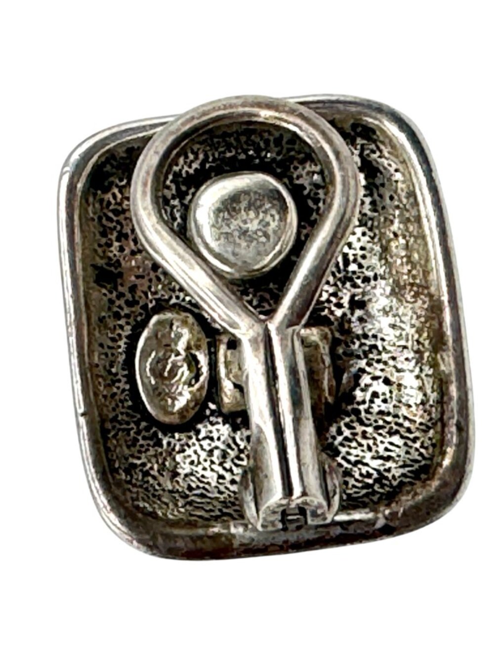 Premier Designs Moonglow Glass Clip Earrings Silver Plated Brutalist Modernist - Picture 4 of 7